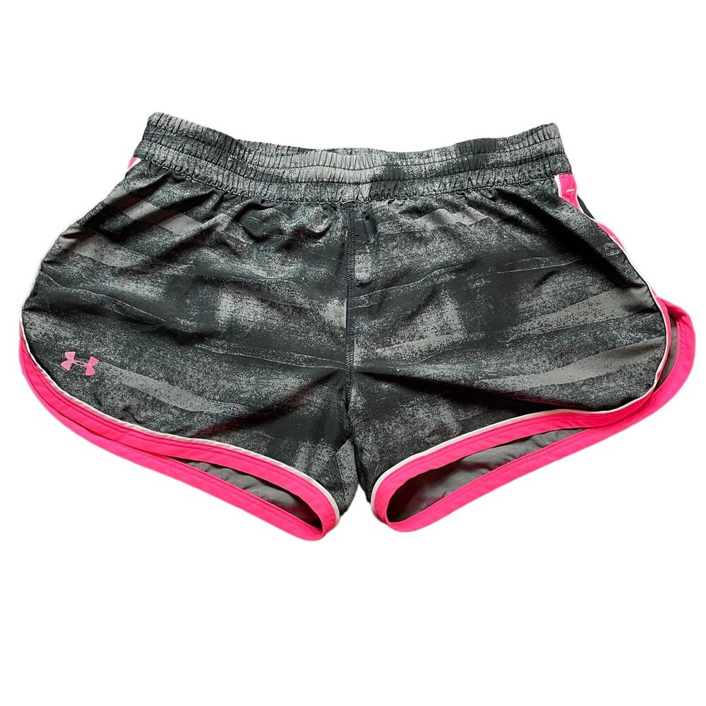 Under‎ Armour Heat Gear Shorts Black Pink Breast Cancer Awareness Womens Size XS